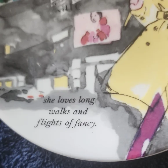 KATE SPADE white Lenox Grand Tour Decorative Plate - Picture 2 of 7
